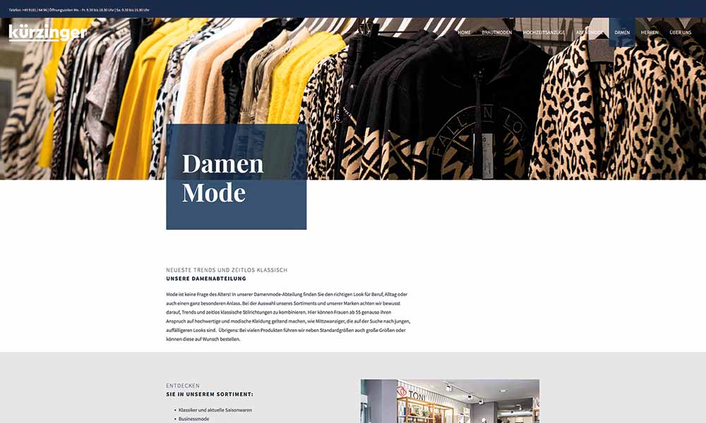 kuerzinger-damenmode-website