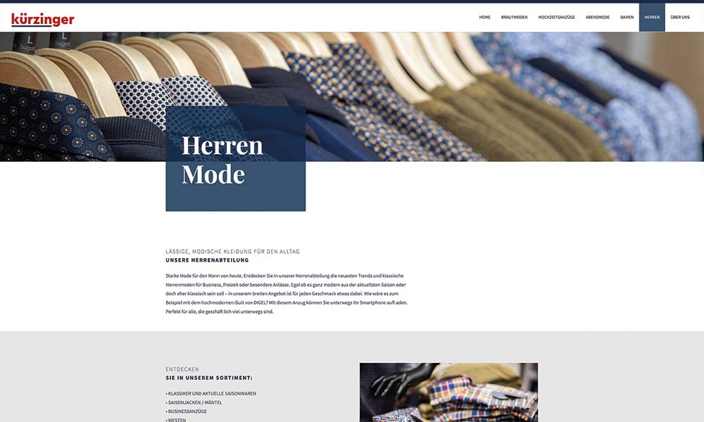 kuerzinger-herrenmode-website