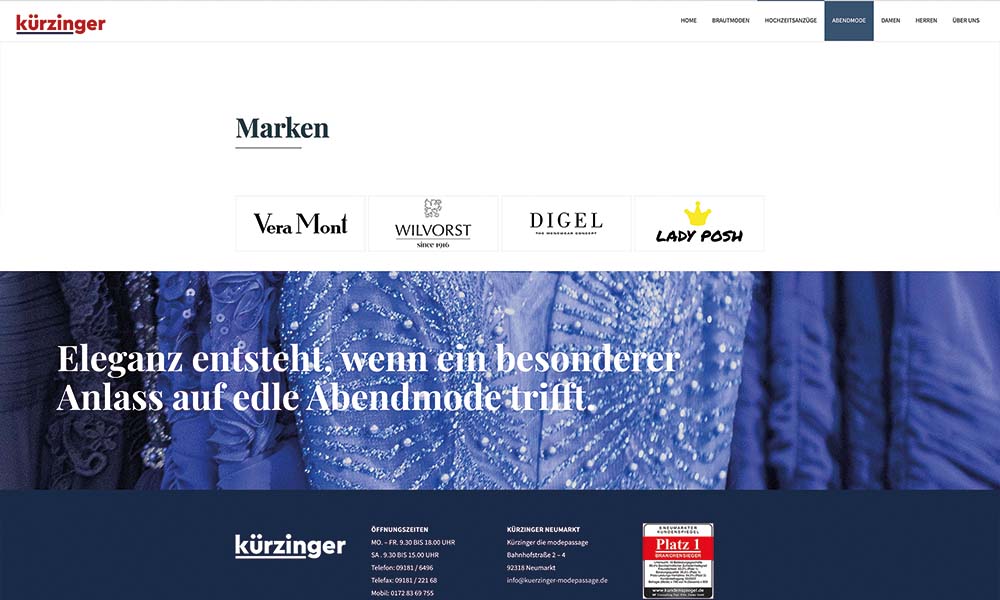 kuerzinger-marken-website