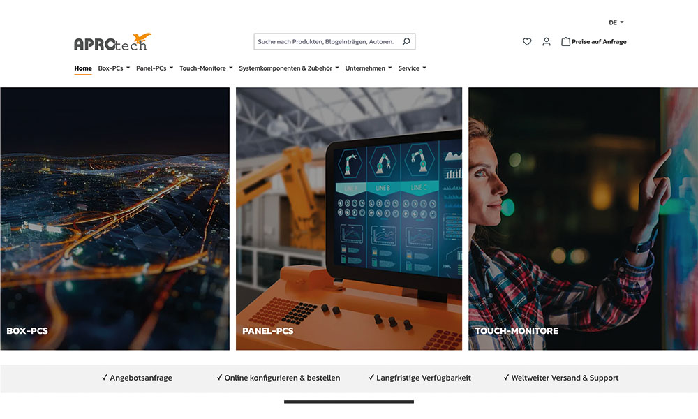 aprotech-webshop-homepage
